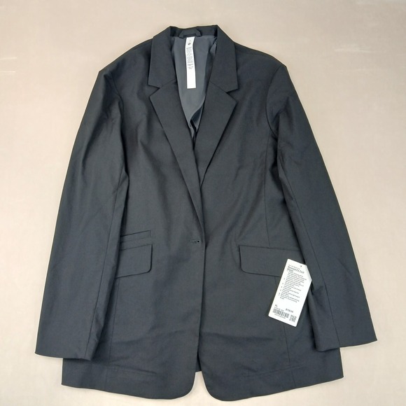 lululemon athletica Jackets & Blazers - Lululemon LW3HLDS XL Womens Blazer NWT Black‎ Stretch Twill 22x31 $198 MSRP